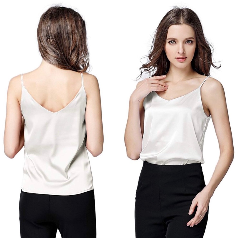 *NEW* White Camisole Silky Tank Top